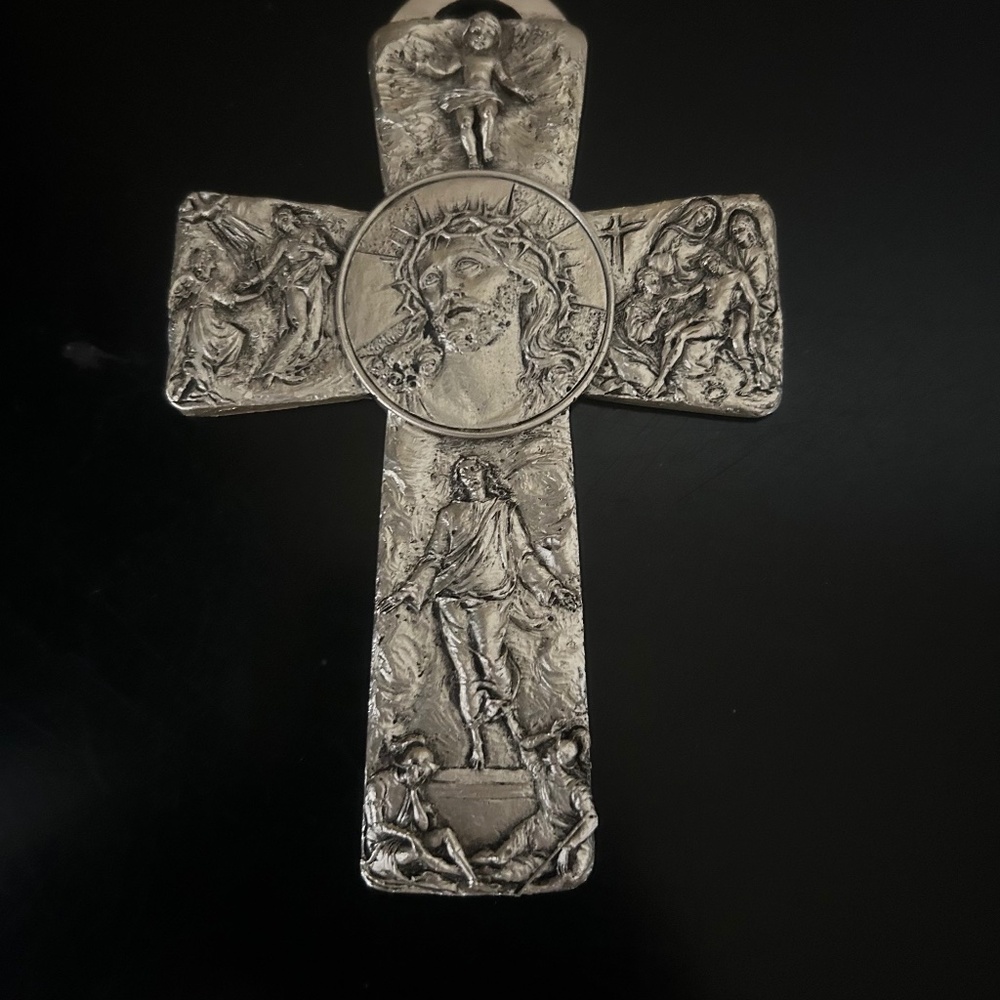 Italian Made Pewter Cross Cipolleti By Cinchini “Tertium Millenium.